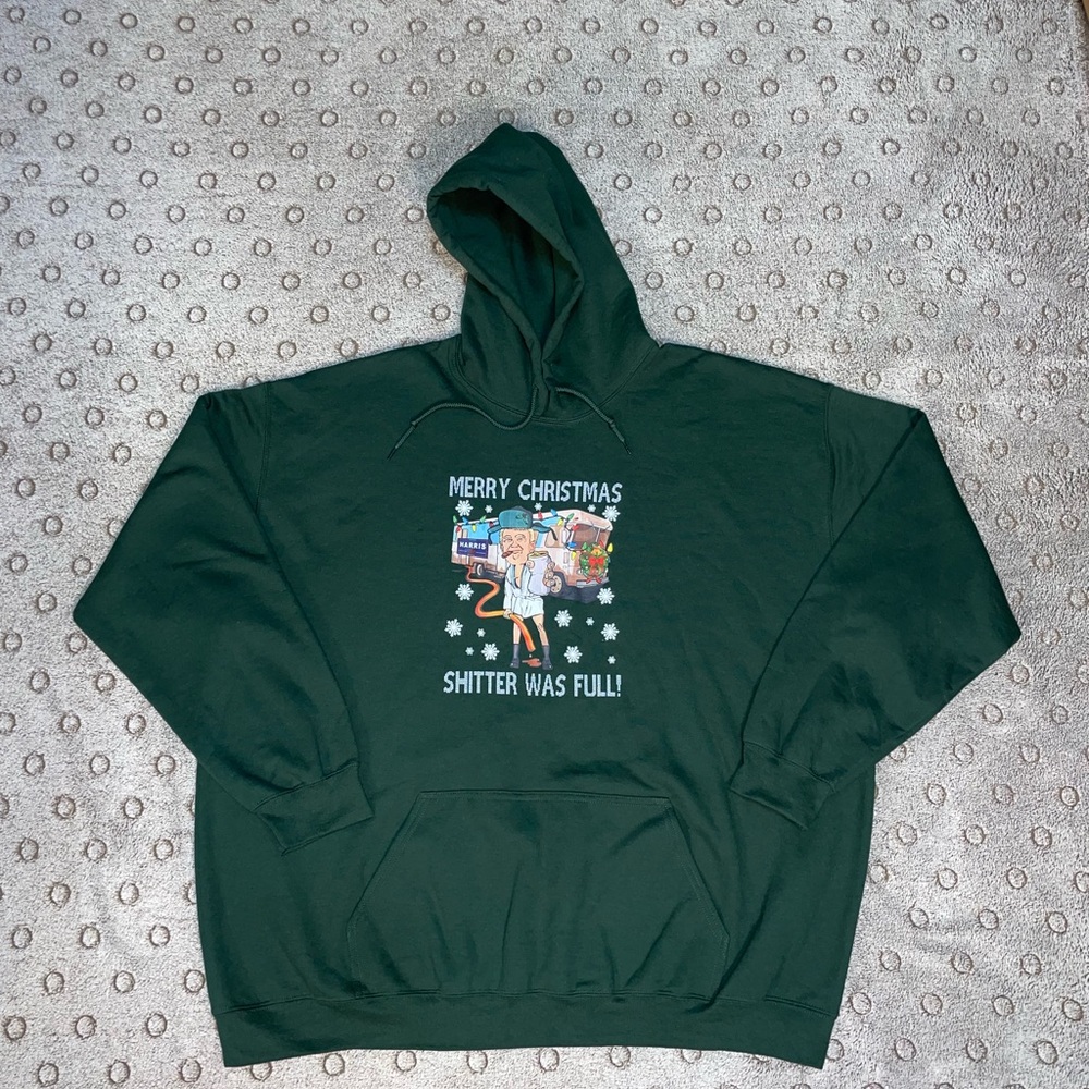 Trump Funny Ugly Christmas Hoodie Size 4XL Pullover New Green National Lampoons